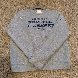 Grey Nike Seattle Seahawks crew neck